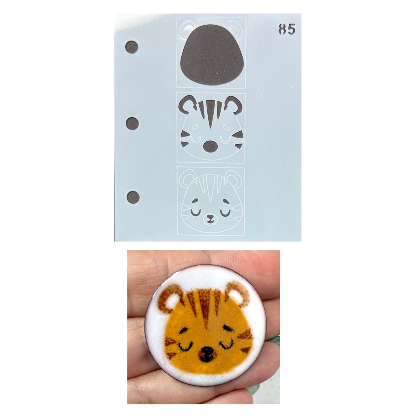 Layered Enamel Stencil Set, 22 Stencils, 15 Multi-Layer Designs