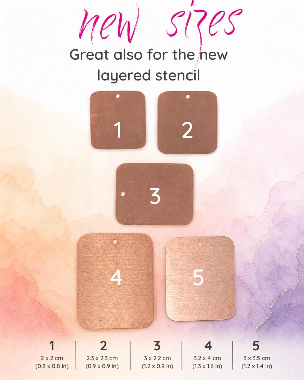 Copper Blanks - 57# Rectangle copper blank , stamped solid copper, stamping blank, personalized , copper blank, raw copper