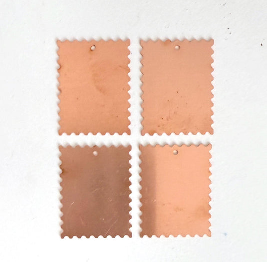 Copper Blanks - 1047# Stamp copper blank , stamped solid copper, stamping blank, personalized , copper blank, raw copper