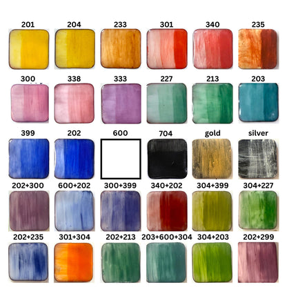 Quick Shine Paints Complete Enamel Painting Set, 18 Colors, Brushes, Palette, Mediums & Tools for Kiln-Fired Enamel Art Lead Free Gift Bag