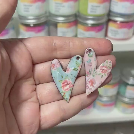 Decals, Flowers Ceramic decals - Enamel Decal - Fusible Decal - Glass Fusing Decal ~ Waterslide Decal - 40056