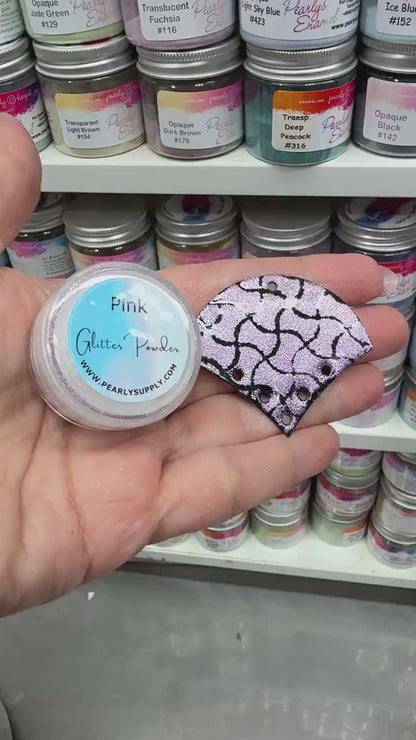 Pink Chameleon Glitter Powder - LEAD FREE - Iridescent Shifting Colors for Art, Enameling, and DIY Projects