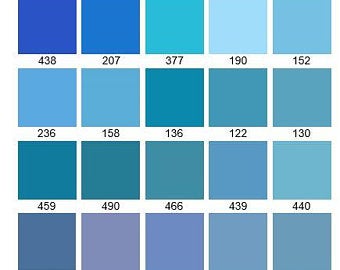 Powder Blue Color Chart