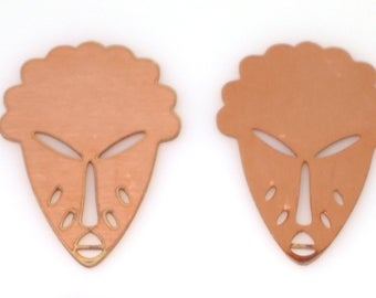 african mask copper blanks