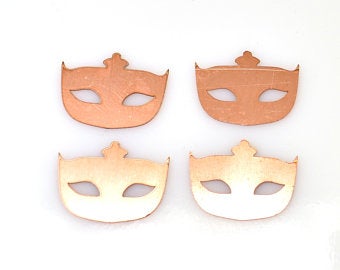 venetian mask copper blanks