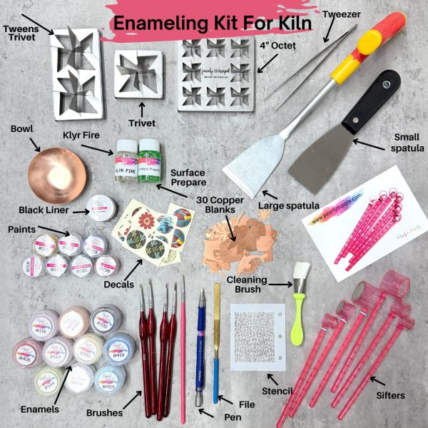 Enameling Supplies The Enamel Kit For Kiln Firing - Everything You Need to Start Your Enameling